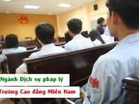 Tuyển sinh ngành Dịch vụ pháp lý tại Trường Cao đẳng Miền Nam, TP.HCM